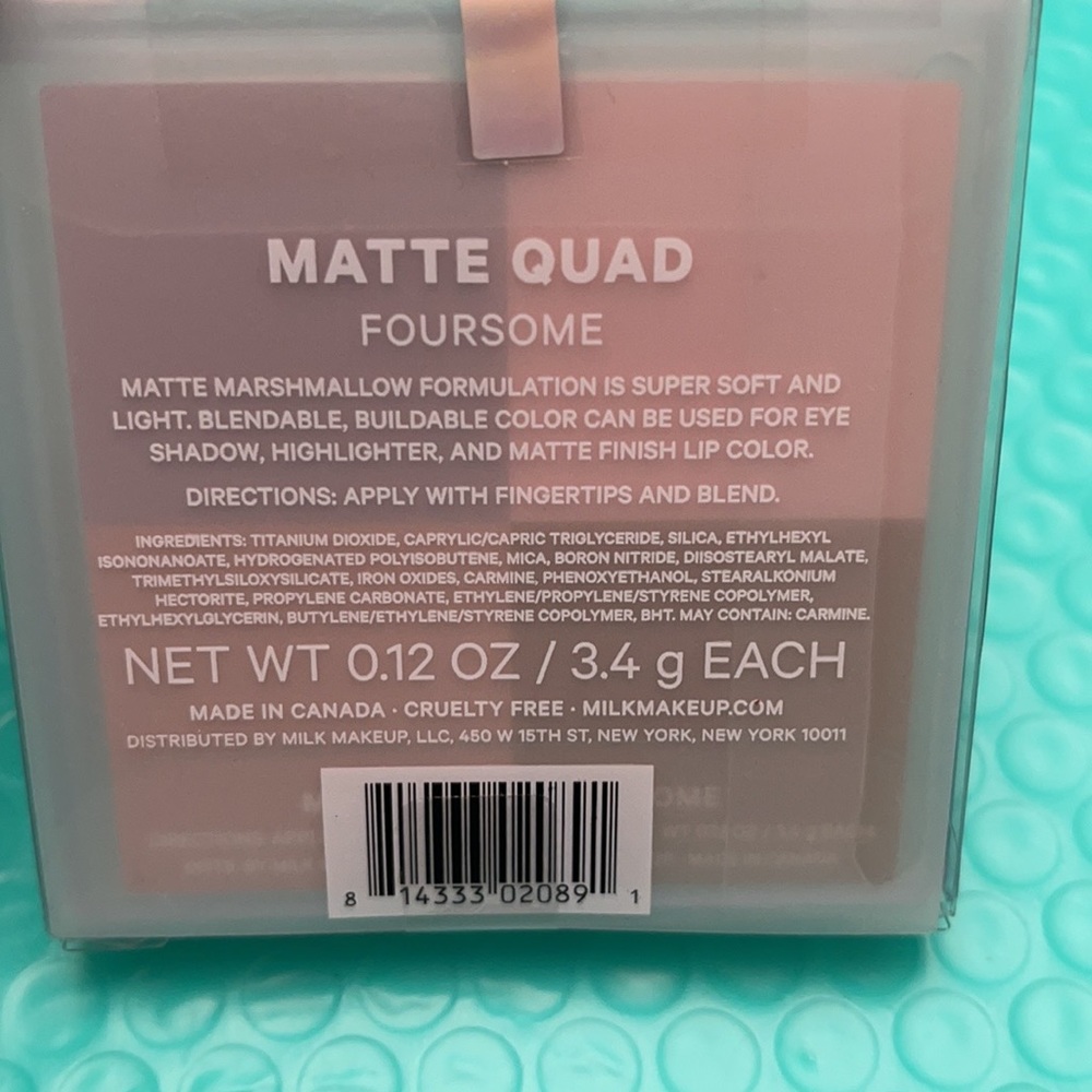 NEW Milk Makeup Matte Quad Eyeshadow - Picture 7 of 8